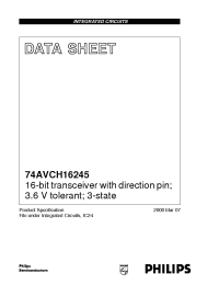 Datasheet 74AVC16245DGG manufacturer Philips
